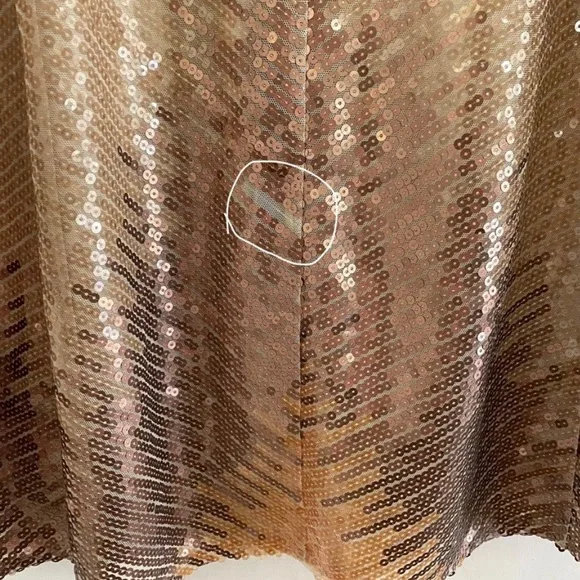 NWOT Calypso St. Barth Gold Ombre Sequin Maxi Skirt Size XS